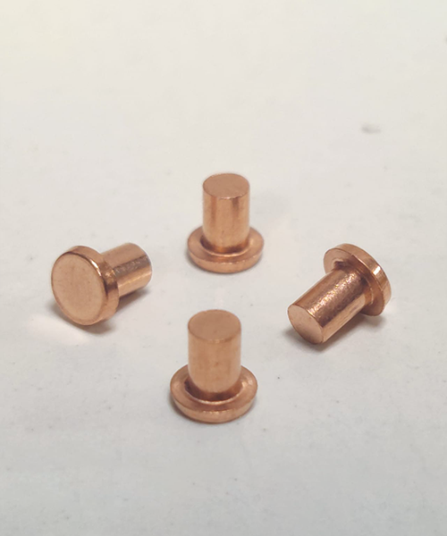 Trimetal Round Copper Electrical Contact Rivet